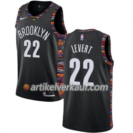 NBA Brooklyn Nets Trikot Caris LeVert 22 2018-19 Nike City Edition Schwarz Swingman - Herren